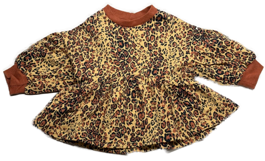 Langarmshirt mit Raffung – Leo