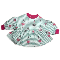 Langarmshirt mit Raffung – Gestreifte Tänzerin