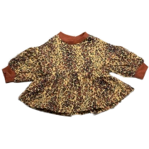 Langarmshirt mit Raffung – Leo